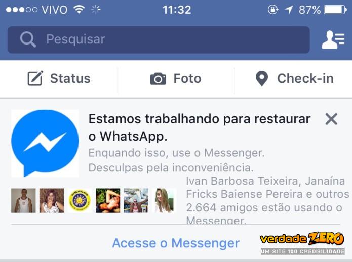 Apesar de médico recomendar o Viber, o Facebook recomenda o uso do Messenger